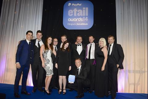 Best Pure-play Etailer Over £10m winner - Very